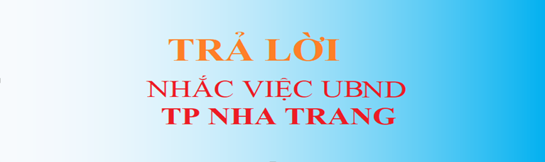 Nhắc việc UBND TP Nha Trang